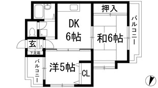 フローレンス西宮1の物件間取画像